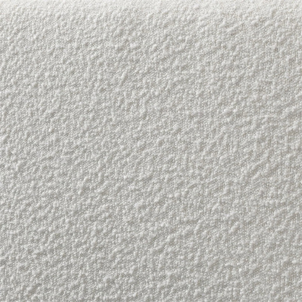 Queen Bed Cream Beige Boucle Fabric A605121