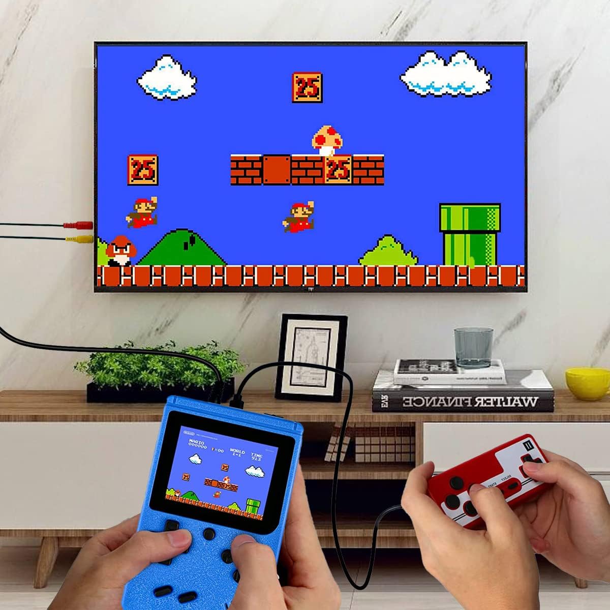 400-in-1 Retro Handheld Game Console with AV Cable W8441
