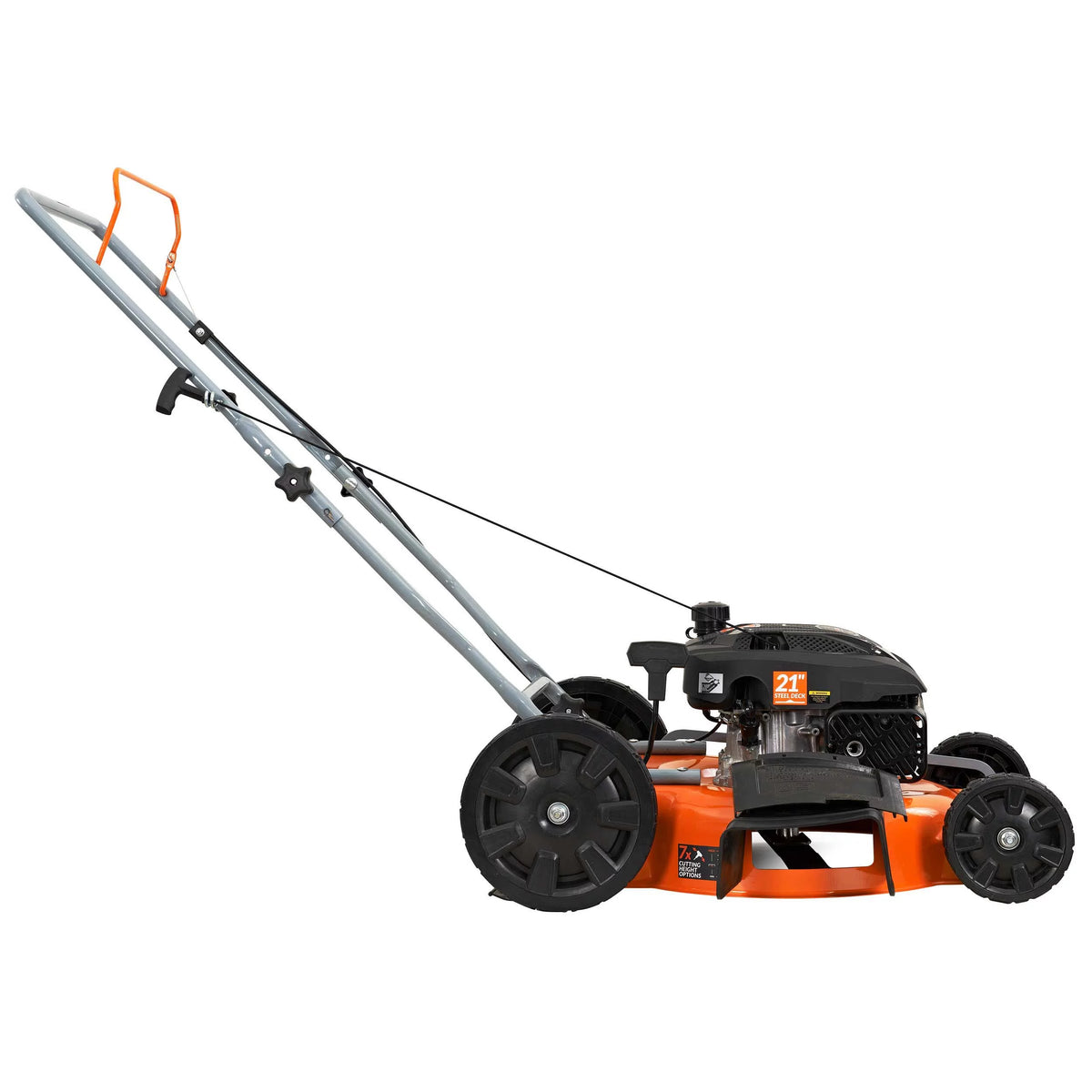 21 in. 170cc 2-in-1 Gas Walk Behind Push Lawn Mower with High Rear Wheels D354844