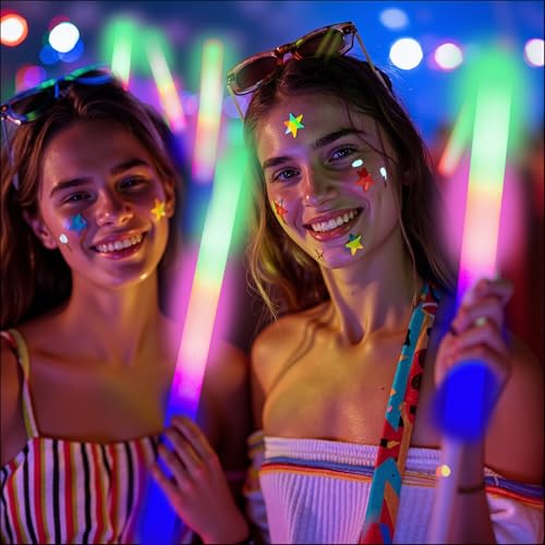 12 PCS Foam Glow Sticks with 3 Modes V197154