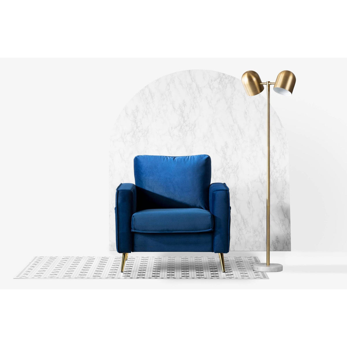 Dark Blue 1-Seat Sofa X48403