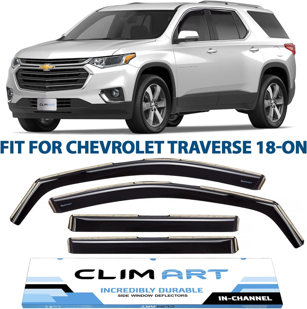 4 pcs in-Channel Rain Guards for Chevrolet Equinox 2018-2022 Q145464