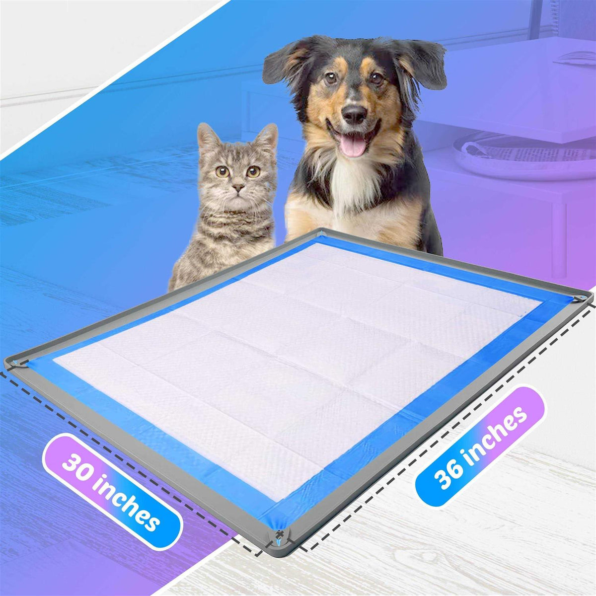 Puppy Pad Holder Tray No Spill M37449