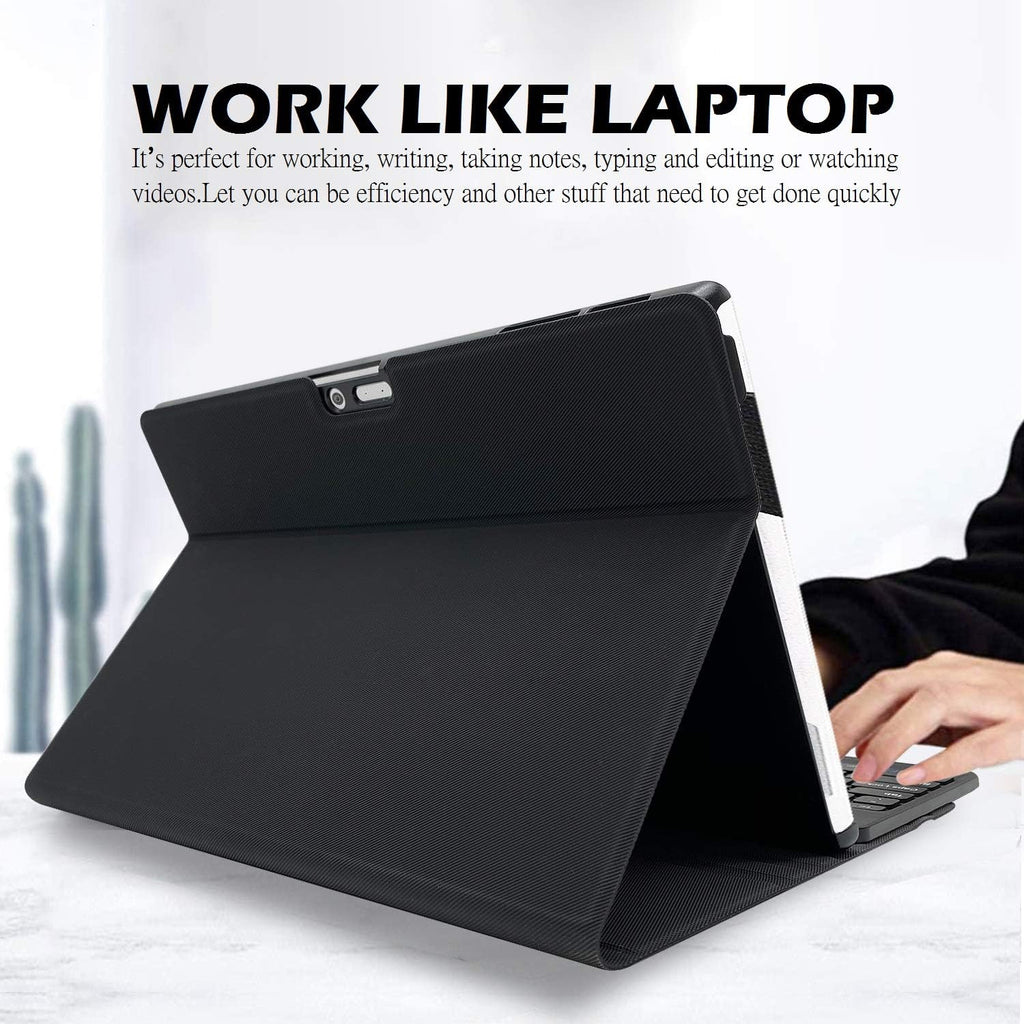 Backlit Keyboard Case with Detachable Wireless Keyboard for 12.3 Inch Tablet A870225
