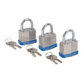 1-1/2 in. Keyed-Alike Padlocks, 3 Pack N867