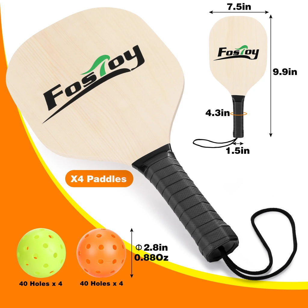 22 ft Portable Pickleball Net Set with Carrying Bag Q955356