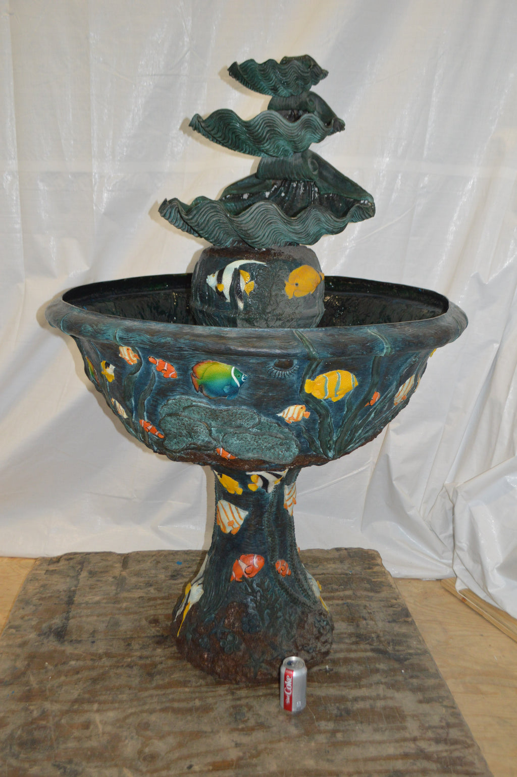 Bronze Fountain with three steps shells T703