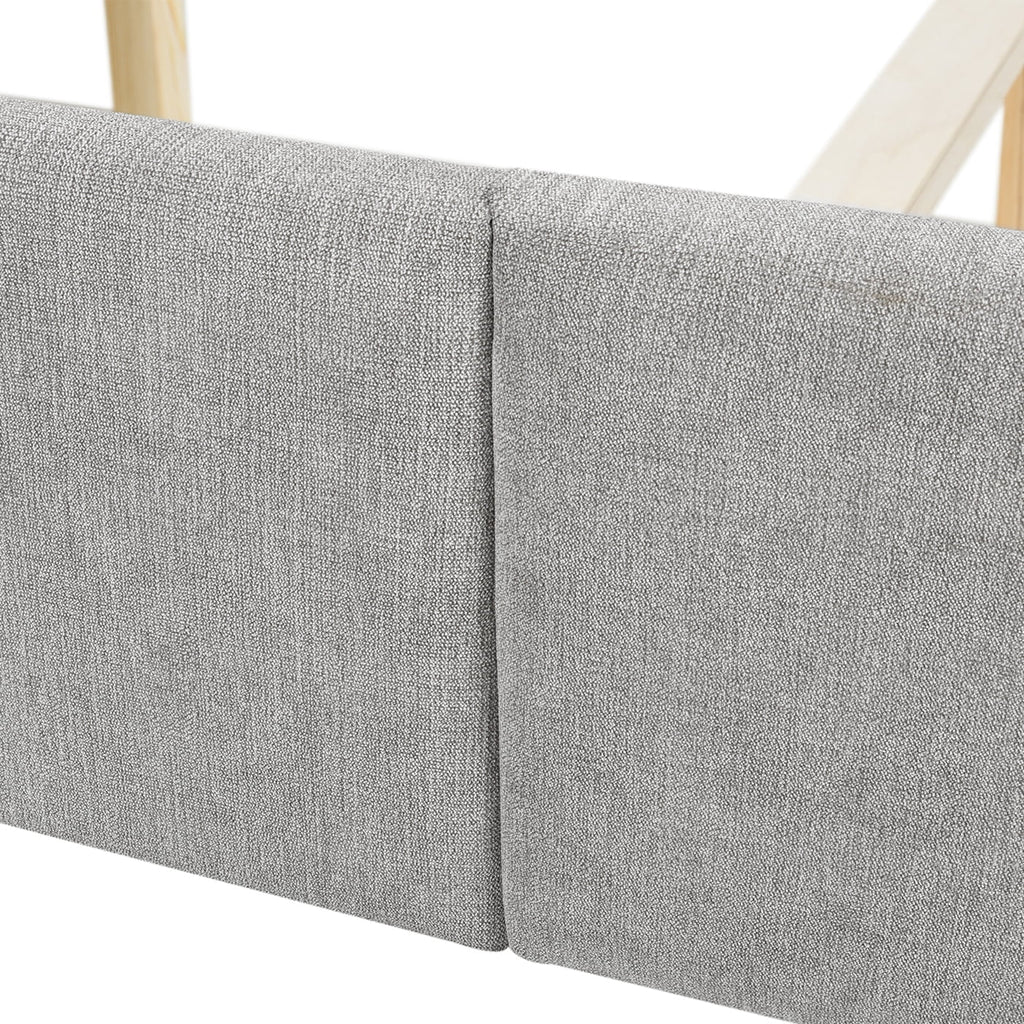 Tufted Wingback Queen Bed E450