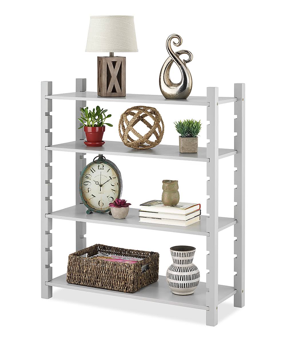 Modular 4-Tier Shelving, Gray B130