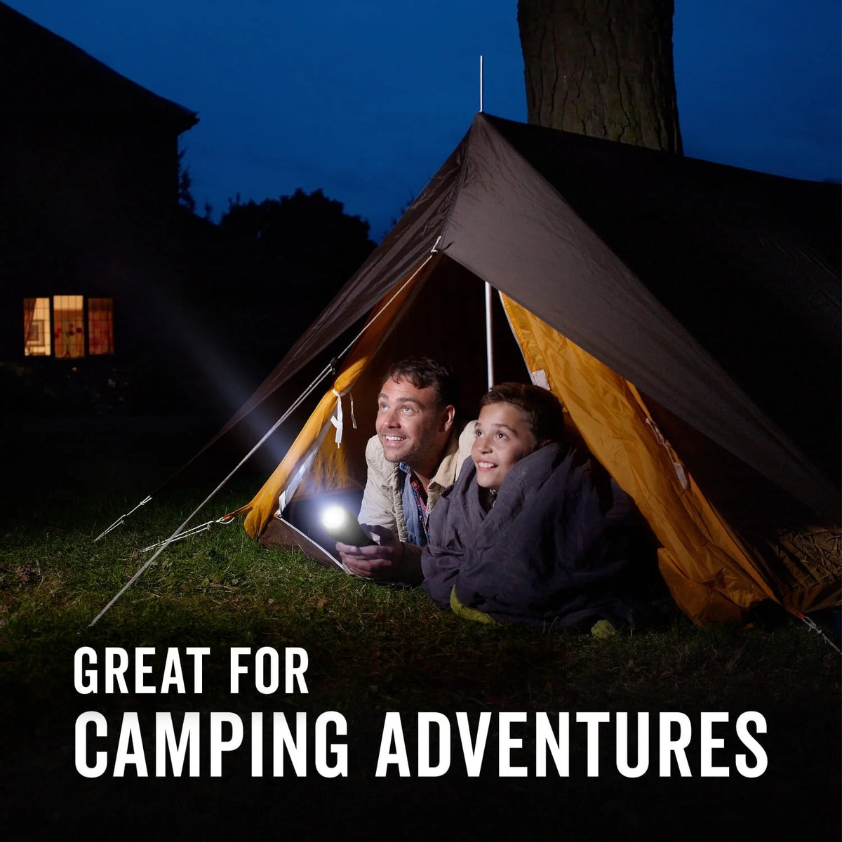 Camping LED Flashlights, 100 & 65 Lumens, 3-Pack O27357