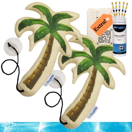 Hot Tub Scum Absorber 2-Pack with 150 Water Test Strips U4908