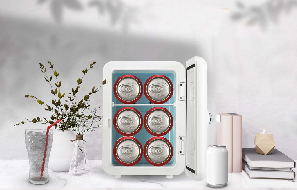 Portable Retro 6-Can Mini Cooler E370852