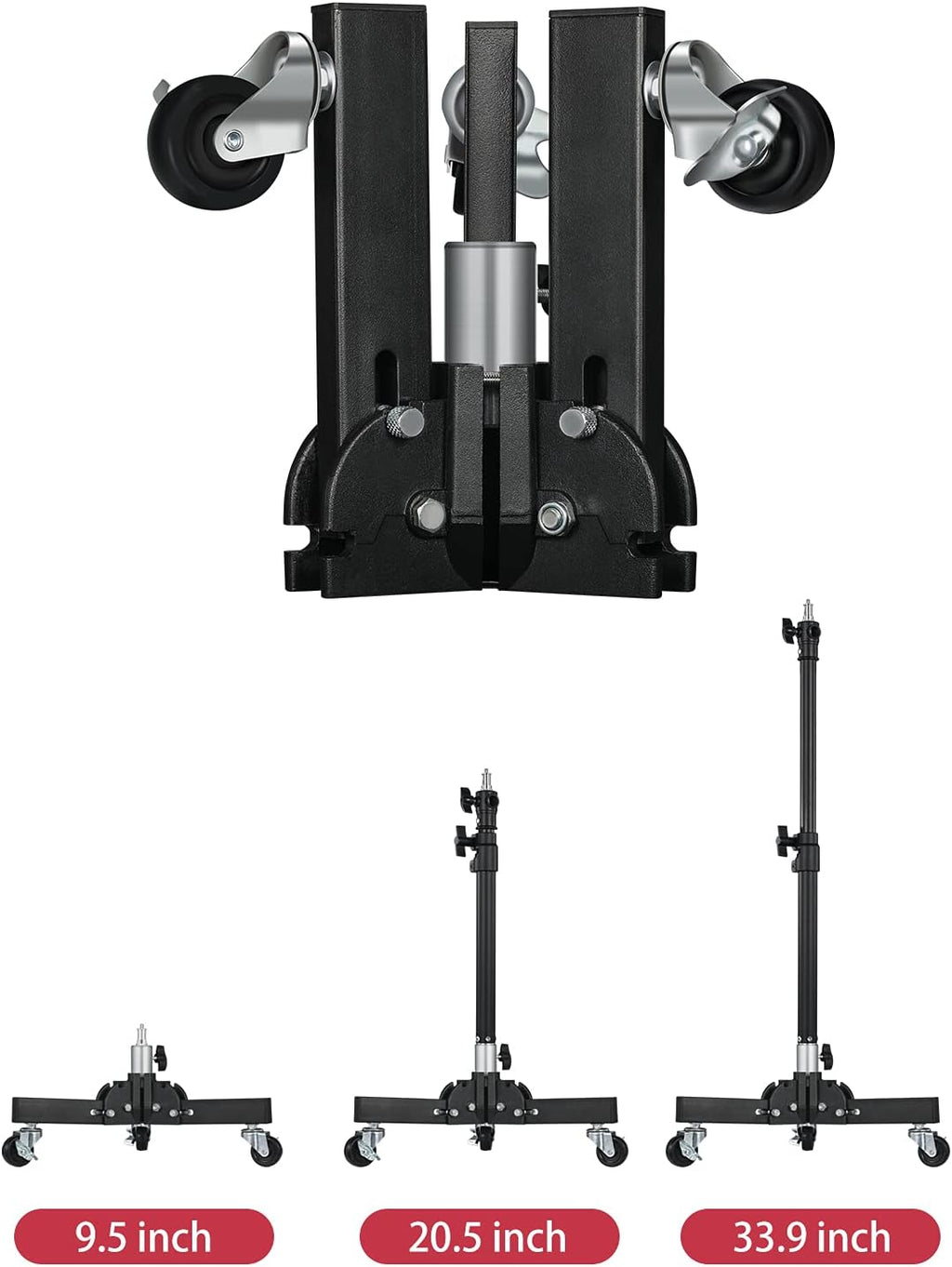 2 Pack Heavy Duty Aluminum Alloy Photography Light Stands Kit X626