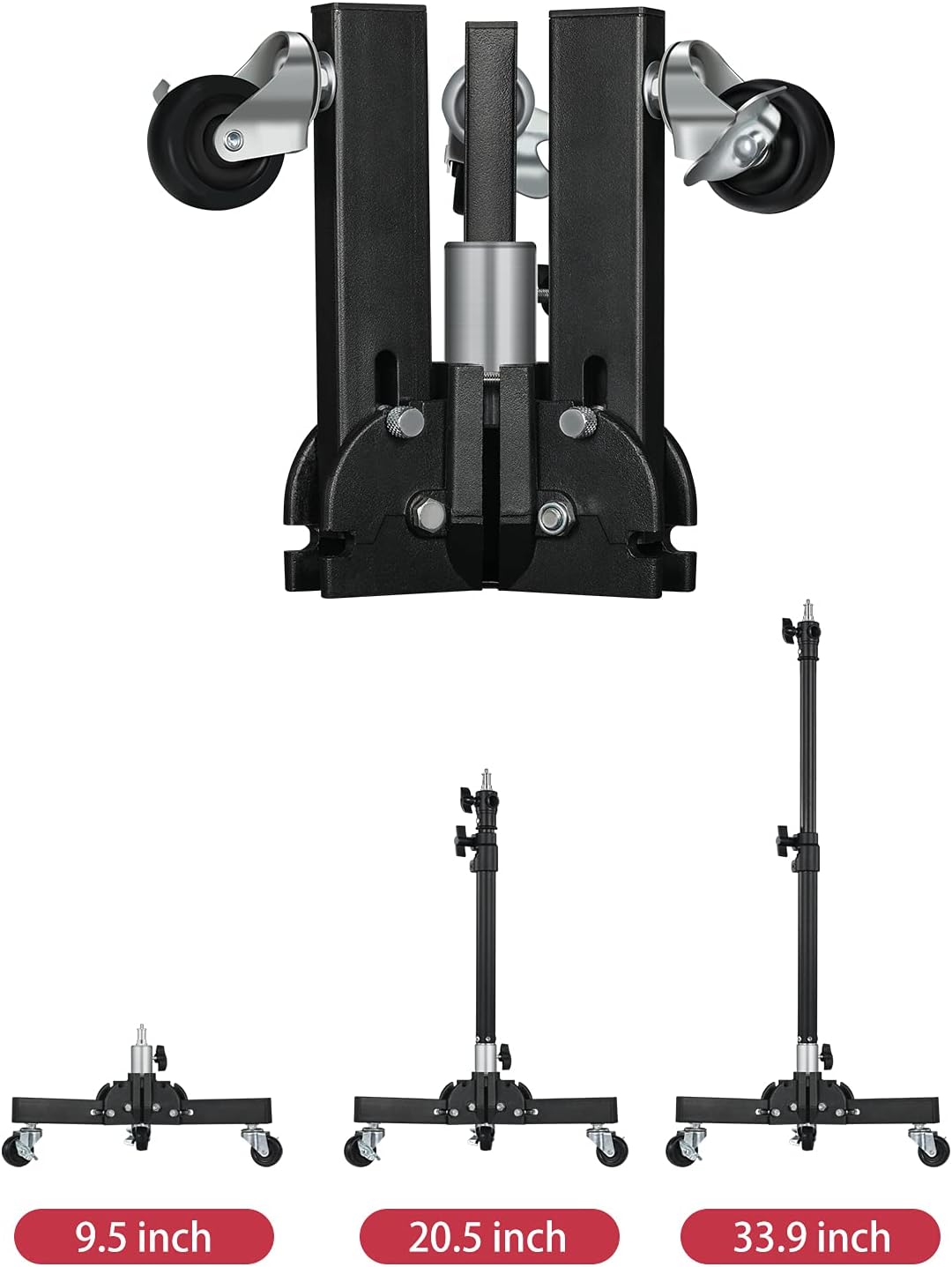 2 Pack Heavy Duty Aluminum Alloy Photography Light Stands Kit X626