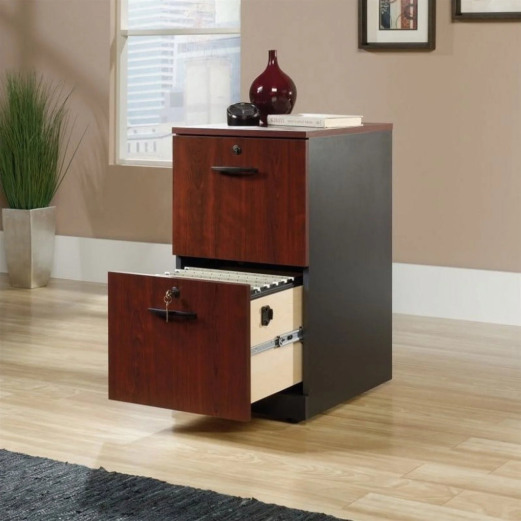 2 Drawer Wood Filing Cabinet Set C242