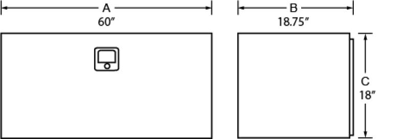 Steel Underbody Storage Box White A23276