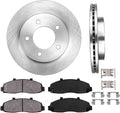 Front 308 mm 5 Lug Brake Disc Rotors with Ceramic Brake Pads J789616