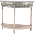 Beige Farmhouse Metal Console Table F557704