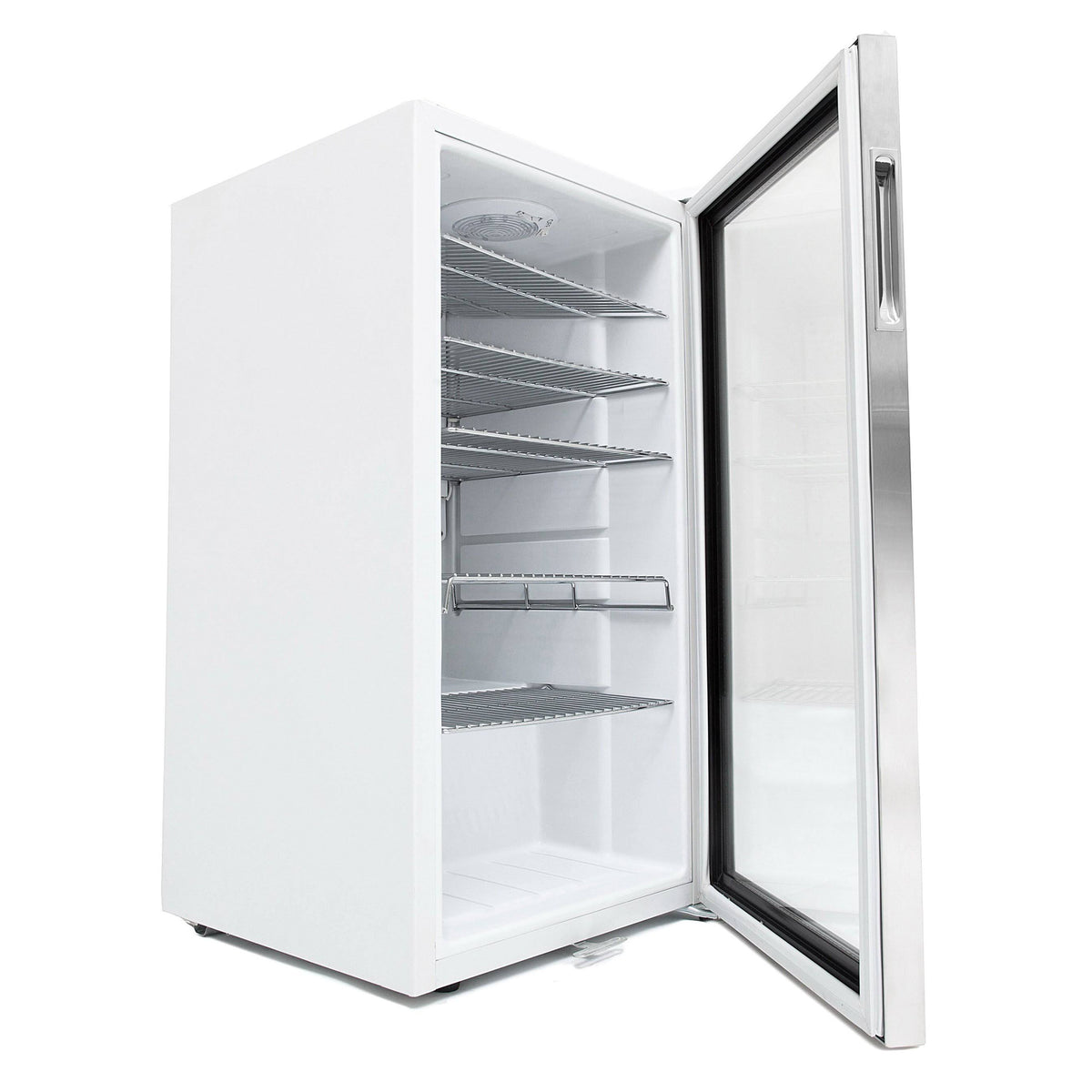Stainless Steel Beverage Refrigerator With Lock Q116